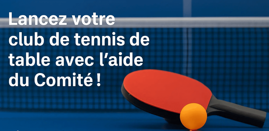 Créer un club de tennis de table