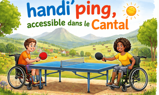 Le Handi&rsquo;Ping est accessible dans le Cantal